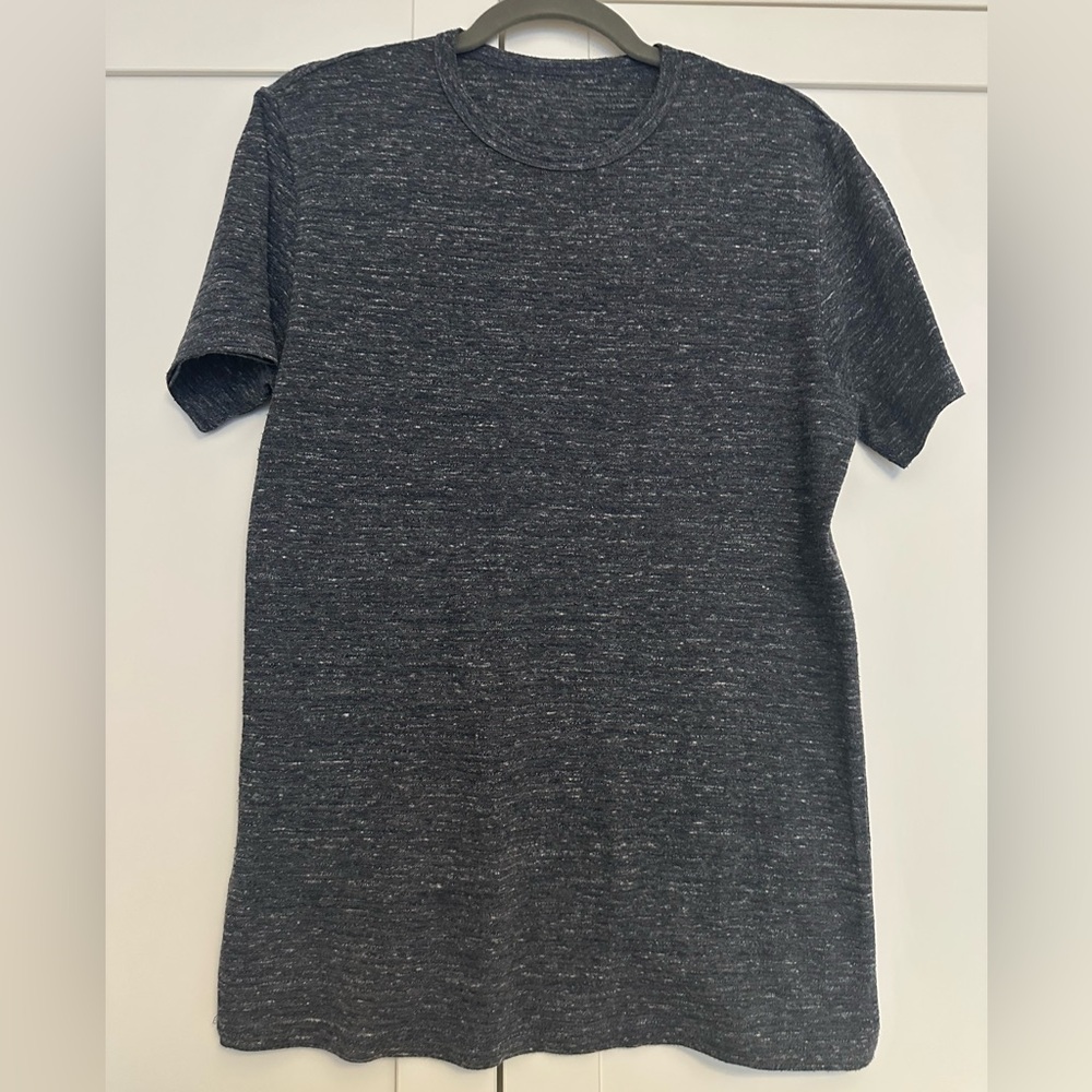 Reiss men’s textured t-shirt color blue & gray size S